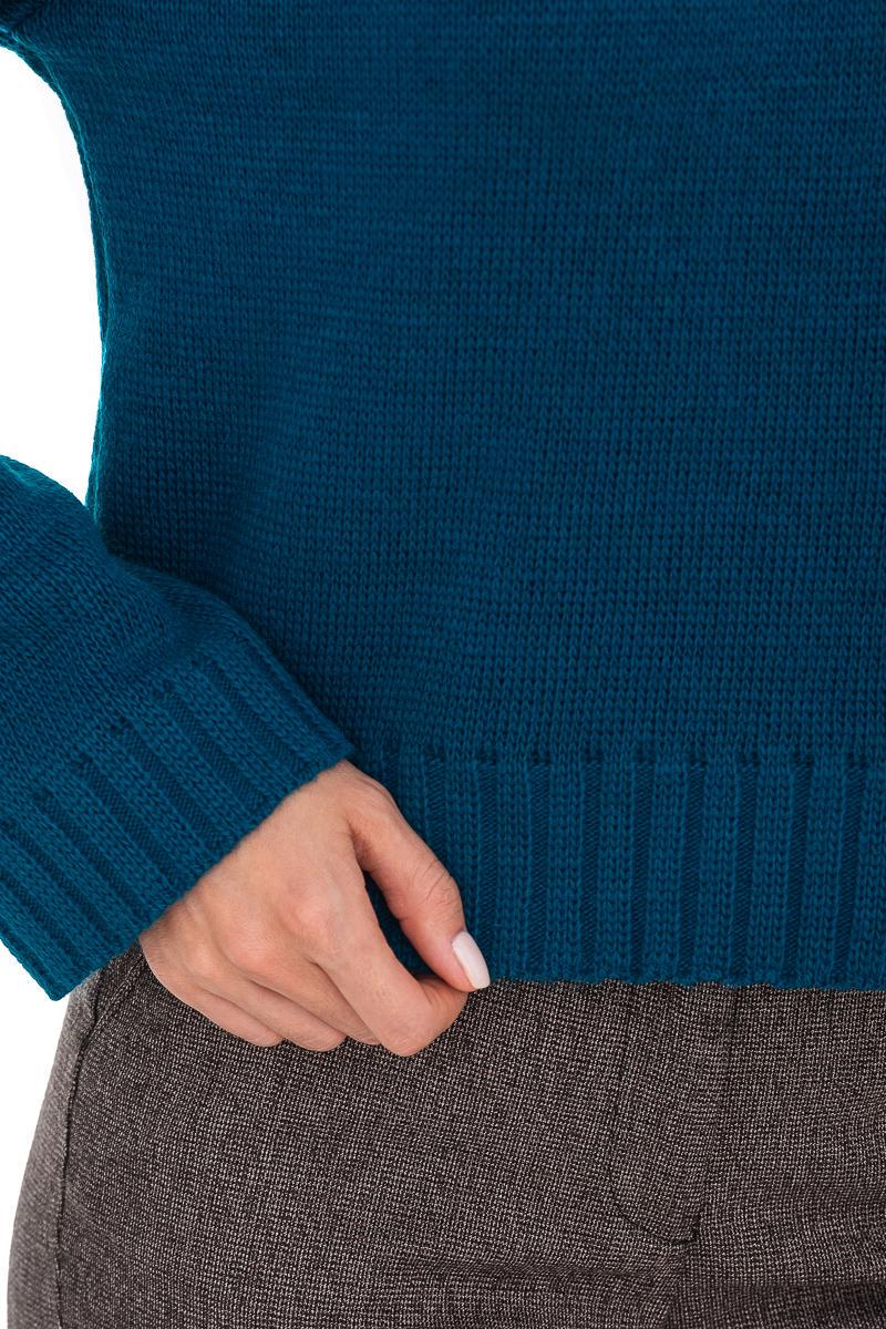 Свитер женский SVTR с воротником-стойкой р. 42-44 Морская волна (511) - фото 8