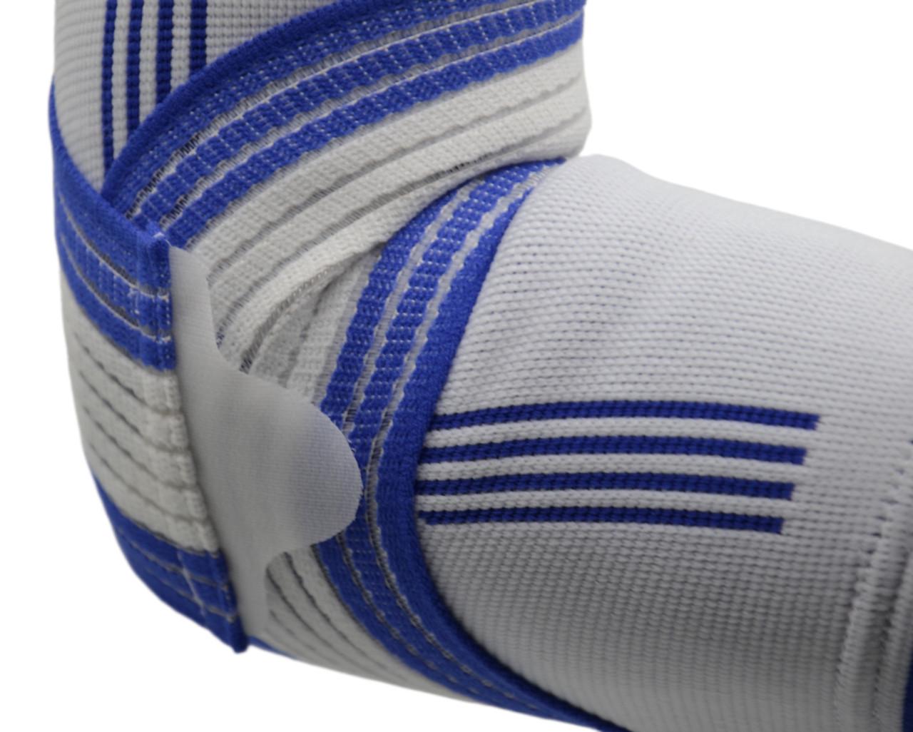 Налокітник Power System PS-6007 Elbow Support Pro 1 шт. L/XL White/Blue (27343060) - фото 6 Налокітник Power System PS-6007 Elbow Support Pro 1 шт. L/XL White/Blue (27343060) - фото 6