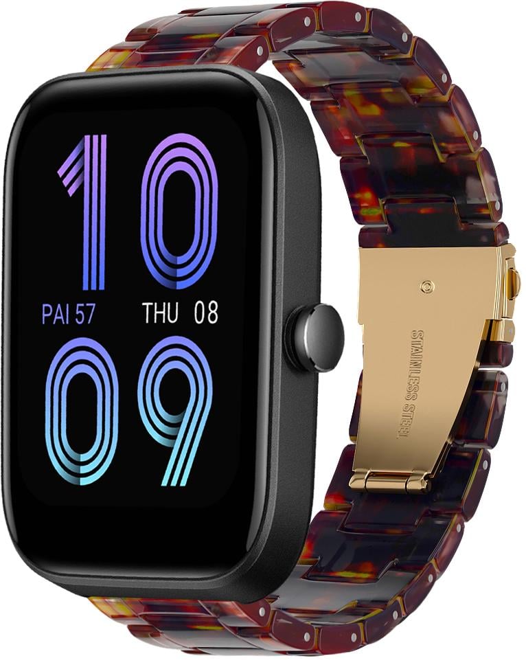Ремешок из Cмолы Resin для Amazfit Bip 3/Pro Orange Black (28811-47)