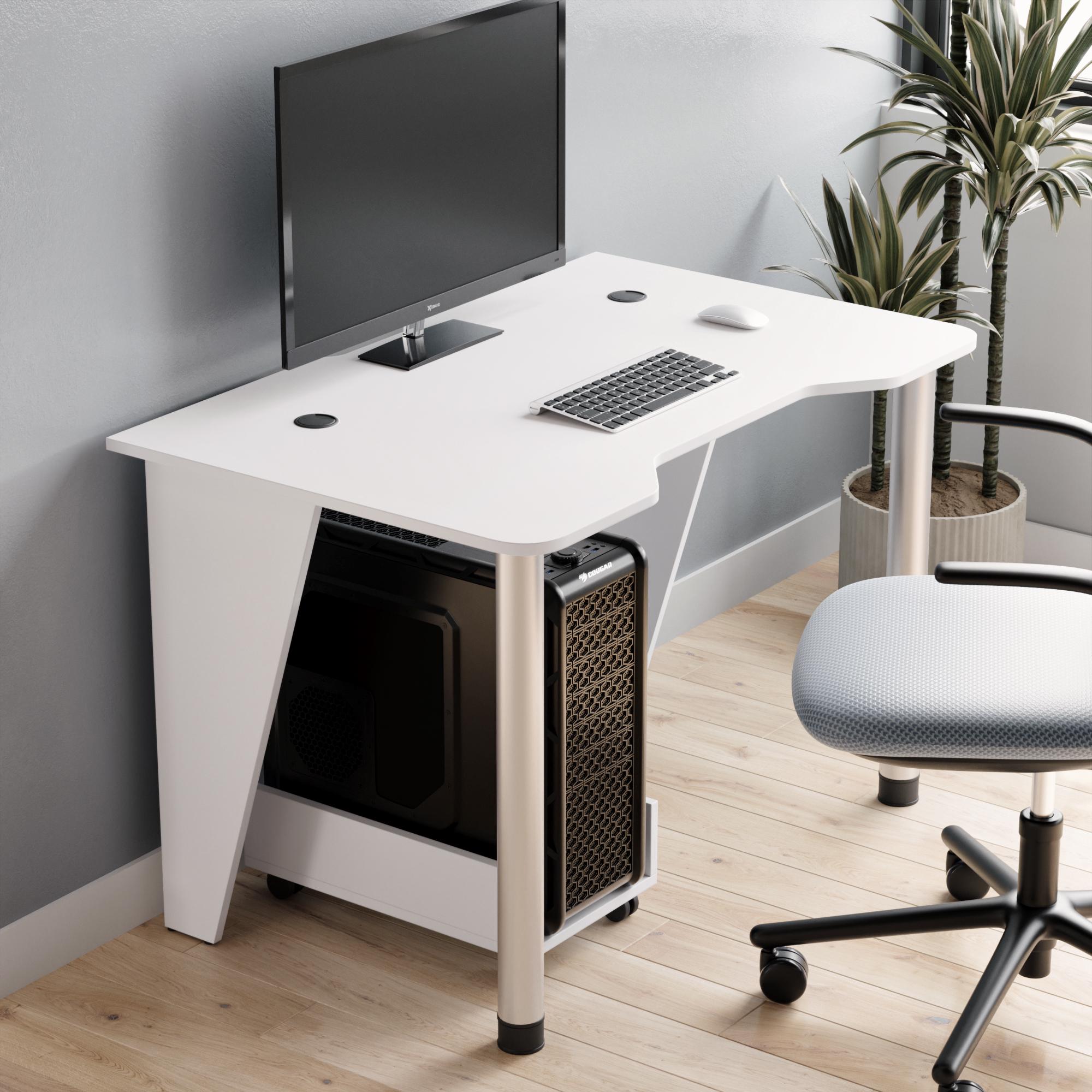 Стіл геймерський Furnigrade СГ-1 73х110х700 см Білий Стіл геймерський Furnigrade СГ-1 73х110х700 см Білий