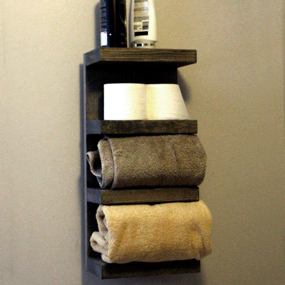 Полка для ванной из дерева Бергиш Мокко (ВНП/001910)
