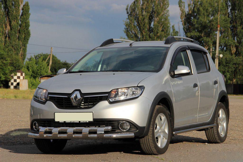 Передняя дуга ST015 CAN для Dacia Sandero 2013-2020 гг. нержавеющая сталь Хром