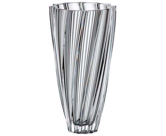 Ваза для цветов Bohemia Scallop богемское стекло h 35,5 см (8KG35/99T43/355)
