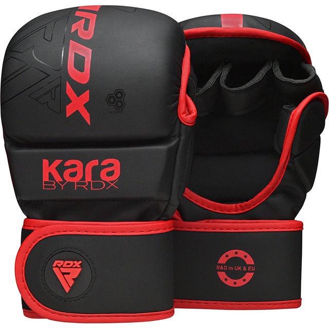 Рукавиці греплінгові для ММА RDX F6 KARA S/M Matte Red Plus (3019802798)