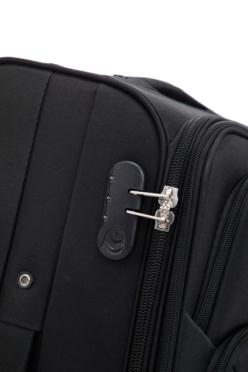 Чемодан Bonro Tourist 4 колеса невеликий Чорний (2199) - фото 10