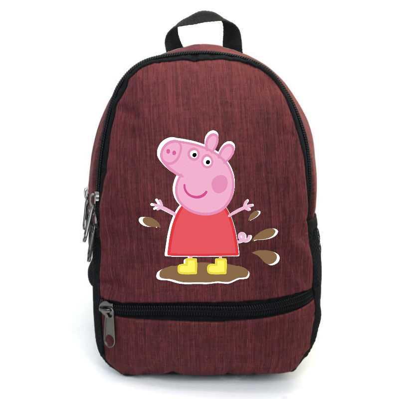 Школьный рюкзак подростковый Cappucino Toys Свинка Пеппа PIG 004 12,5 л Бордовый (1670545687)