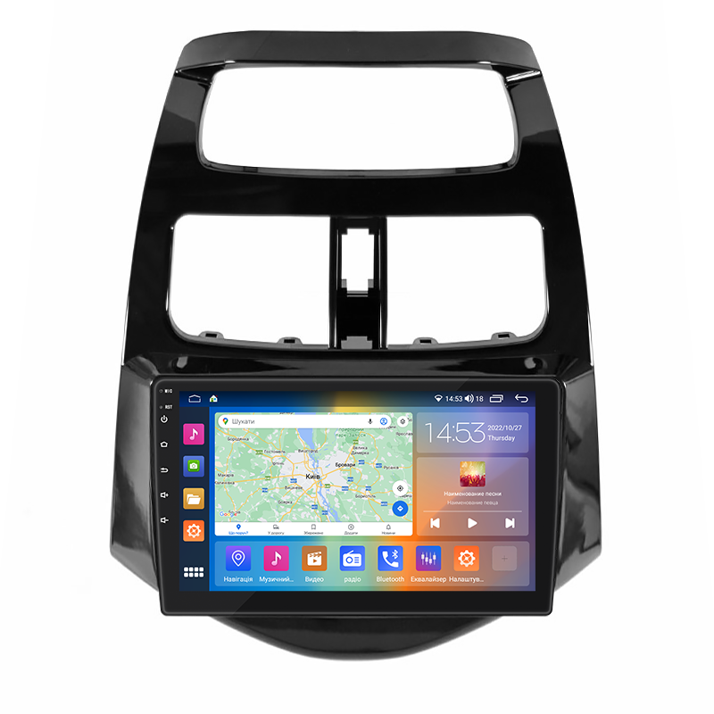 Штатная магнитола 9" Lesko для Chevrolet Spark III 2009-2016 4/64Gb CarPlay 4G Wi-Fi GPS Prime Шевролет