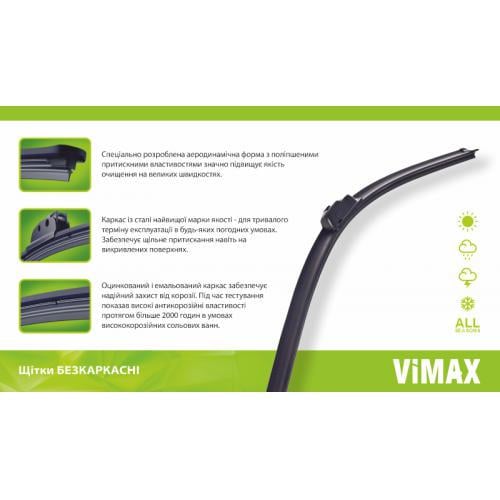 Щітка склоочисника безкаркасна VIMAX 24" 600 мм - фото 3