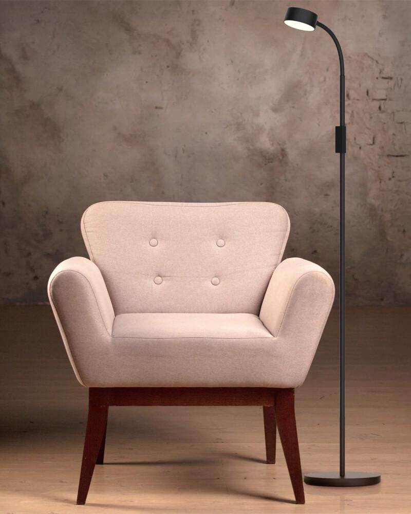 Торшер Polux 330093 Bruno LED 1x3W 3000K/4000K/6500K 400Lm IP20 Черный (G330093) - фото 2 Торшер Polux 330093 Bruno LED 1x3W 3000K/4000K/6500K 400Lm IP20 Черный (G330093) - фото 2