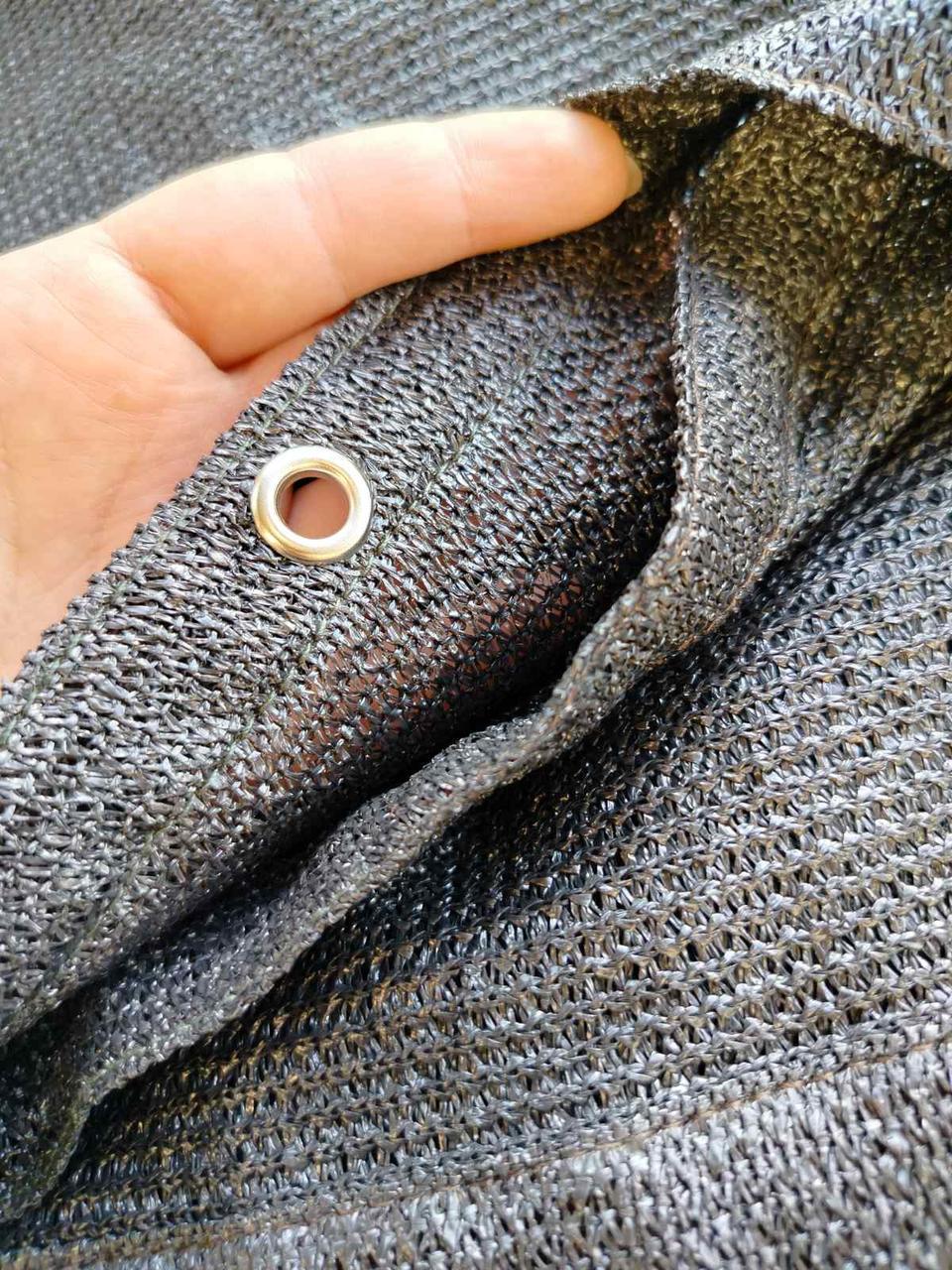 Сітка затіняюча Growtex з люверсами 95% 2х5 м Графіт - фото 3