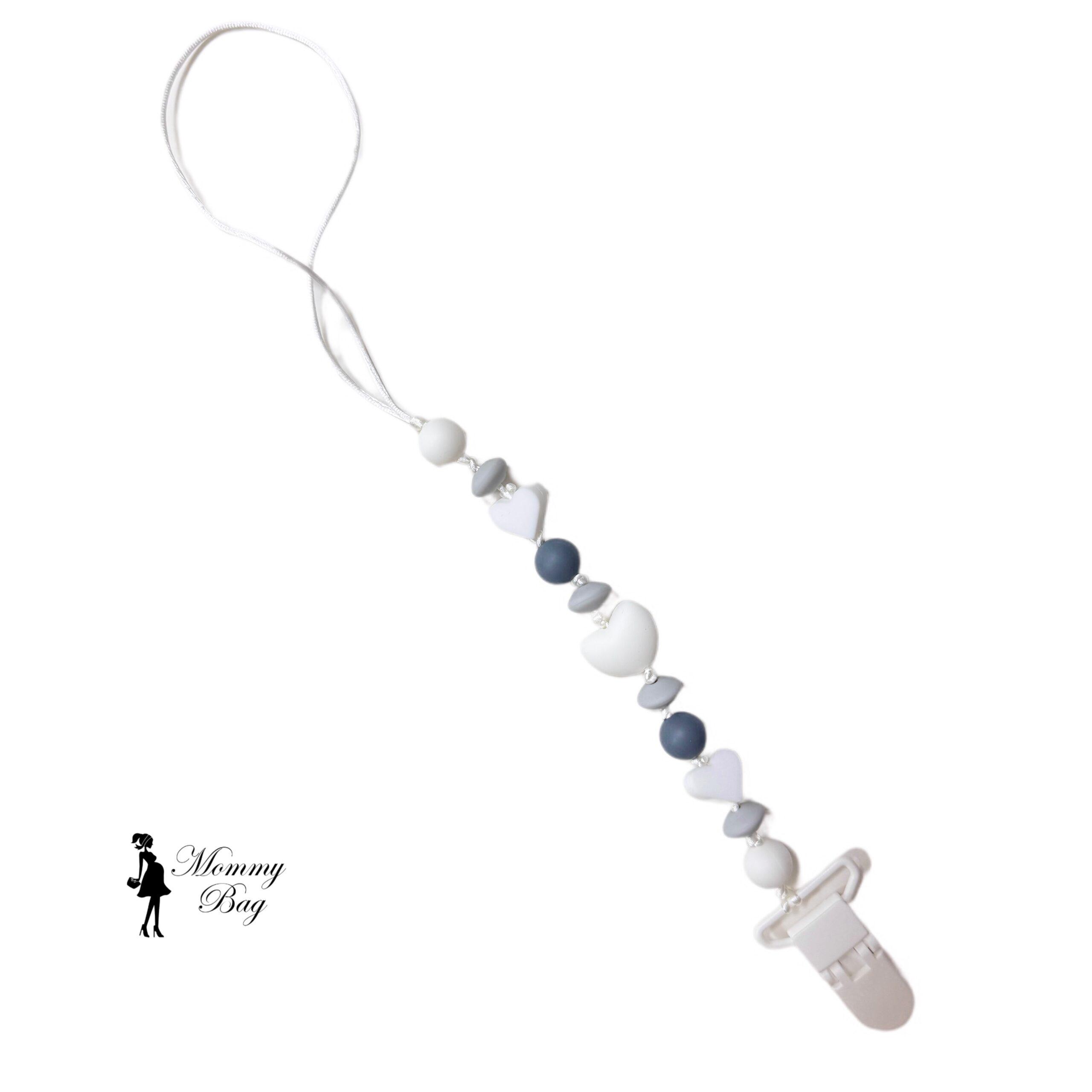 Тримач для пустушки Mommy Bag Сіро-молочний (143977) - фото 3