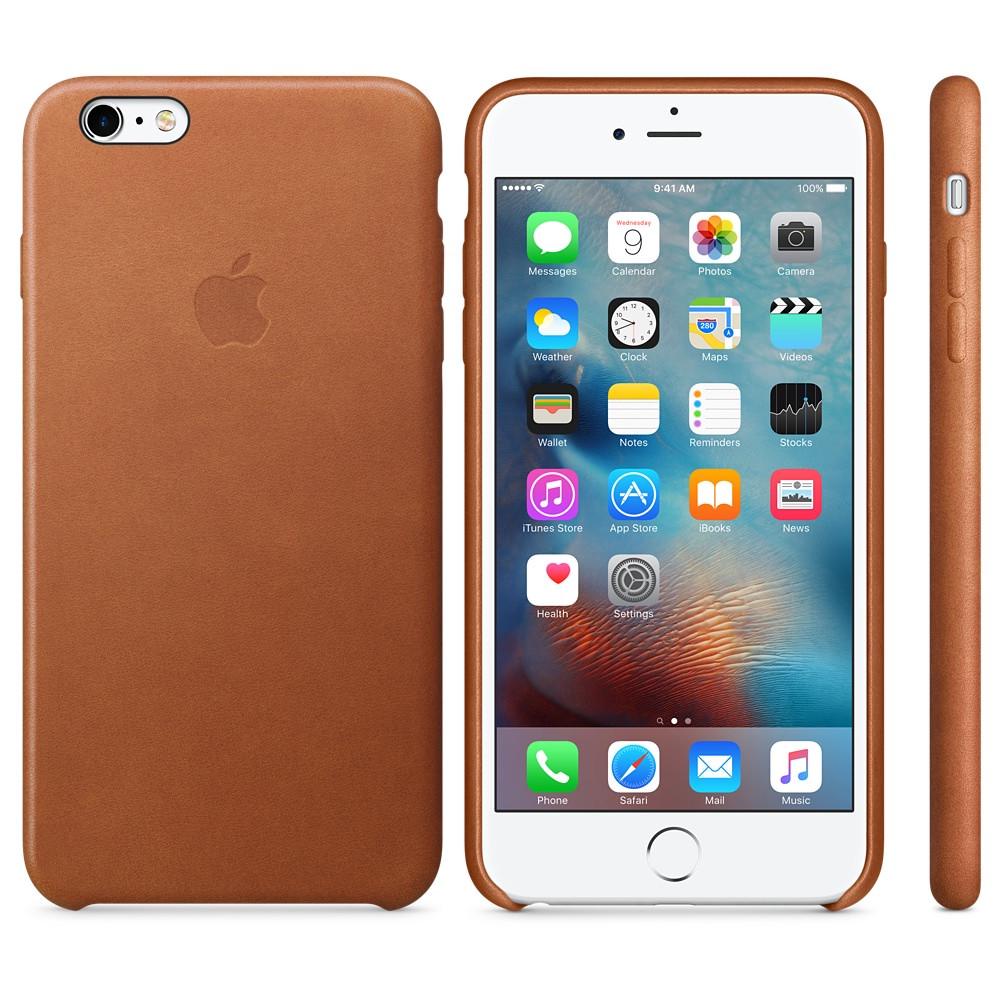 Чехол-накладка Apple Leather Case for iPhone 6/6S, Brown (HC)