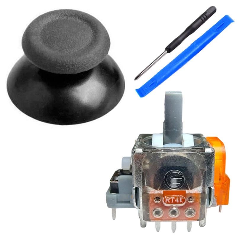 Електромагнітний 3D-механізм геймпада PS4 TMR/стік V2 з викруткою та лопаткою Сірий