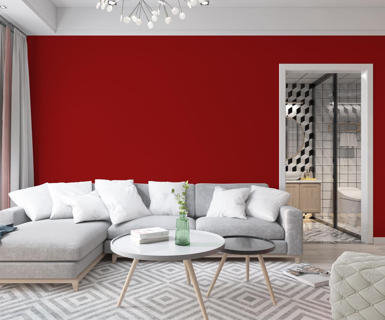 Фарба інтер'єрна латексна Skyline 2570-Y90R (C) 1 л Рубін (686b904ae1a1ec59497f9653) - фото 3