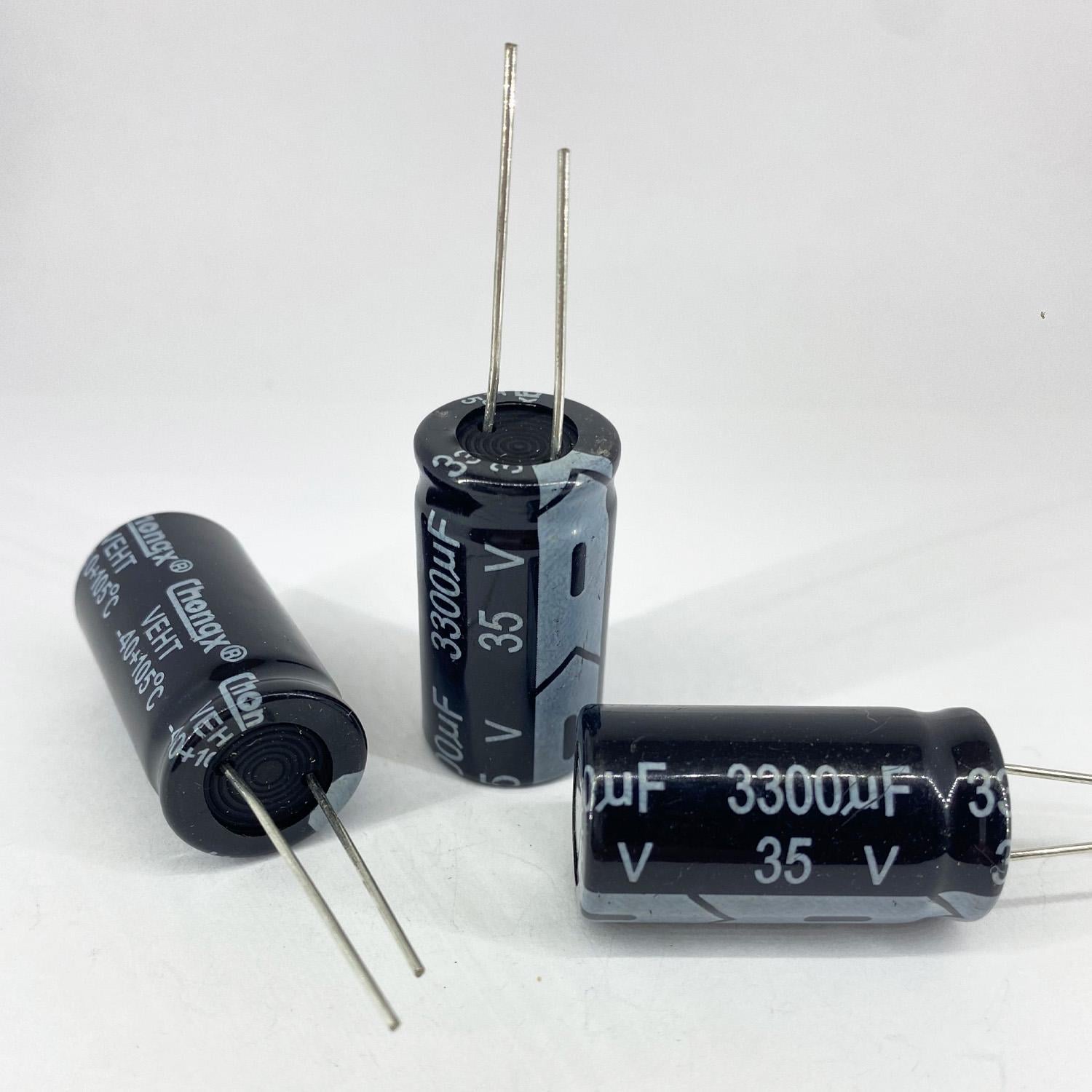 Електролітичні конденсатори ChongX 3300 мкф 35V 16x30 мм 105 °C (5474)