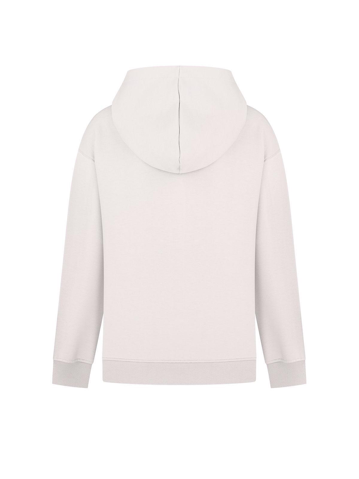 Худі жіночий базовий на резинці FROMUS XL/XXL Молочний (2557-17) - фото 3 Худі жіночий базовий на резинці FROMUS XL/XXL Молочний (2557-17) - фото 3