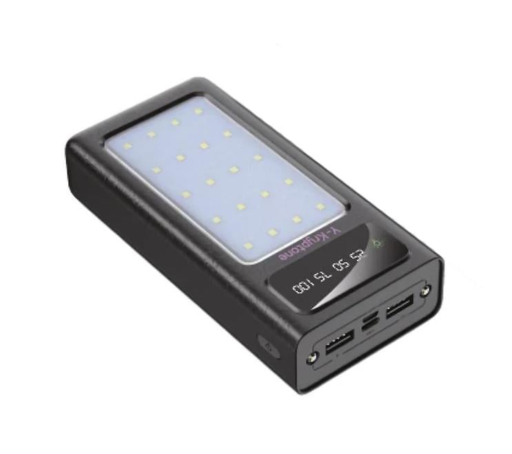 Повербанк Y-Kryptone N-24 LED Light 20000 mAh CABLE in Black (YK-N24LC-B)