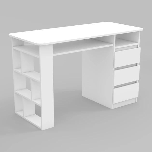 Стіл манікюрний Kontinent СМ-2 правий 1200х550х760 мм Білий (27415118)