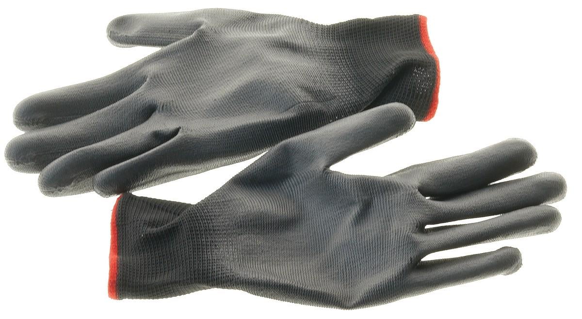 Перчатки трикотажные с полиуретановым покрытием INTERTOOL 7" S (SP-0166)