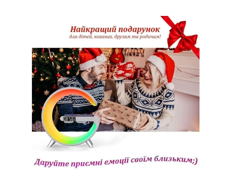 Нічник смарт-лампа акумуляторна RGB Mini з бездротовою зарядкою 15 W - фото 6