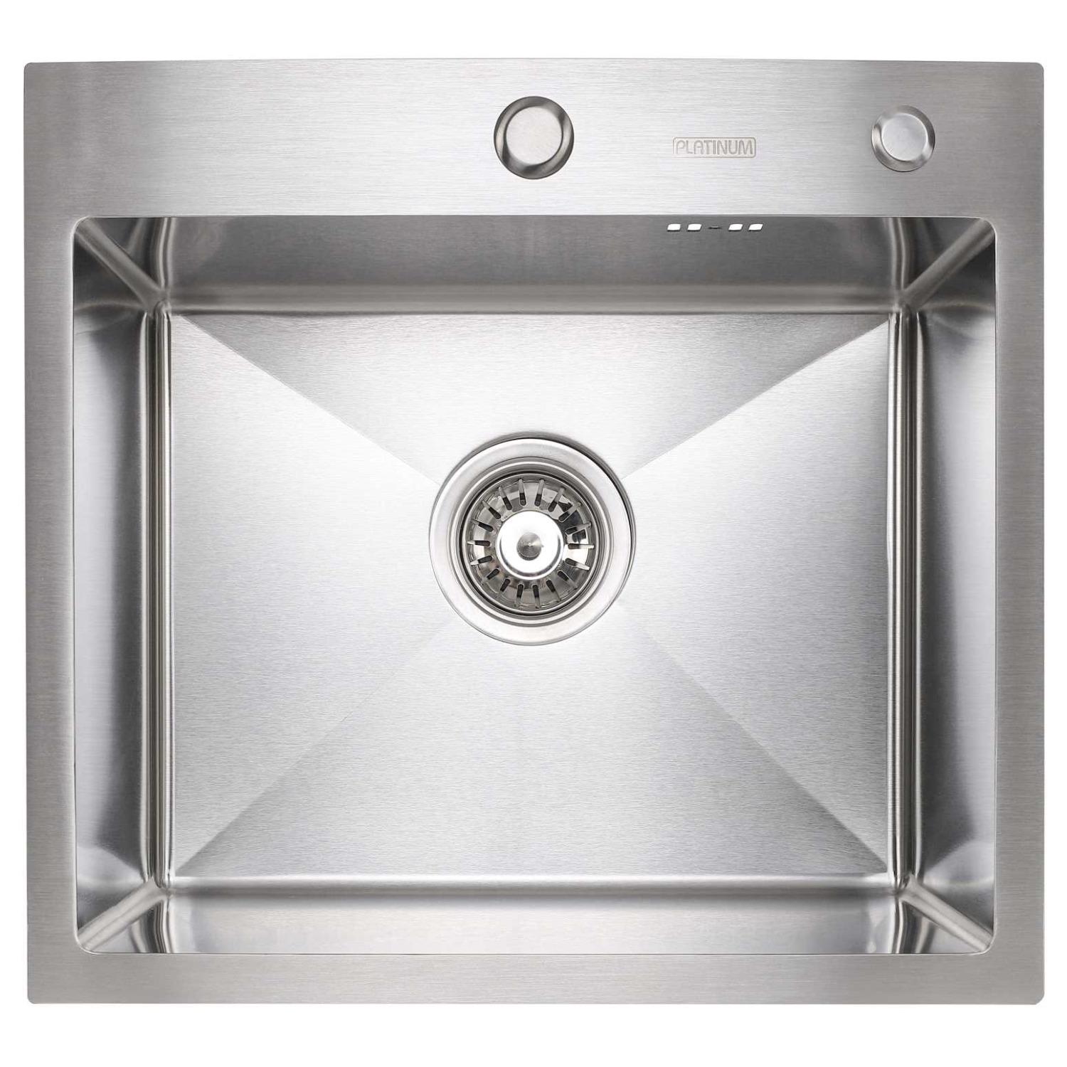 Мойка кухонная Platinum PLS-A41710 прямоугольная из нержавеющей стали 500x450 мм (229977) Мойка кухонная Platinum PLS-A41710 прямоугольная из нержавеющей стали 500x450 мм (229977)