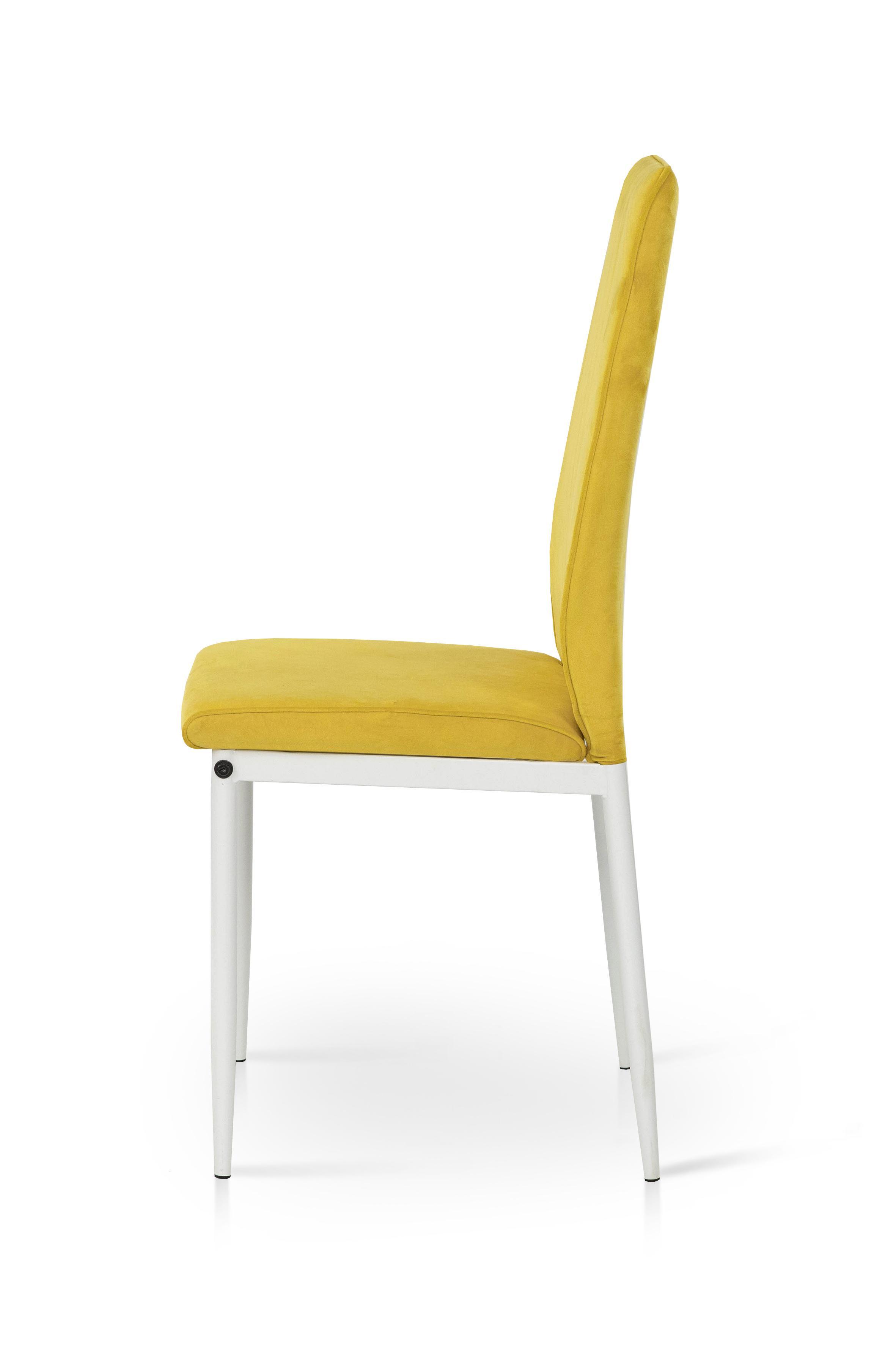Стул для кухни и гостиной ГРЕЙС Рич 410х970х400 мм Белый/Желтый (GAА0056772) - фото 12