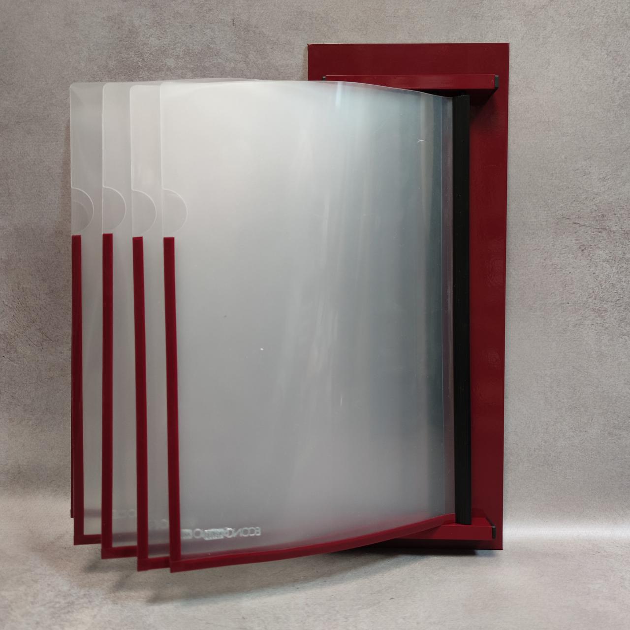 Стенд-книжка Економ на 5 кишень без заголовку Бордовий (1524135014) - фото 2 Стенд-книжка Економ на 5 кишень без заголовку Бордовий (1524135014) - фото 2