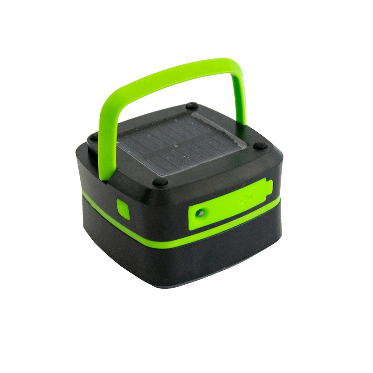 Фонарик на солнечной батарее Solar Lantern Черно-салатовый (1010047-Black)