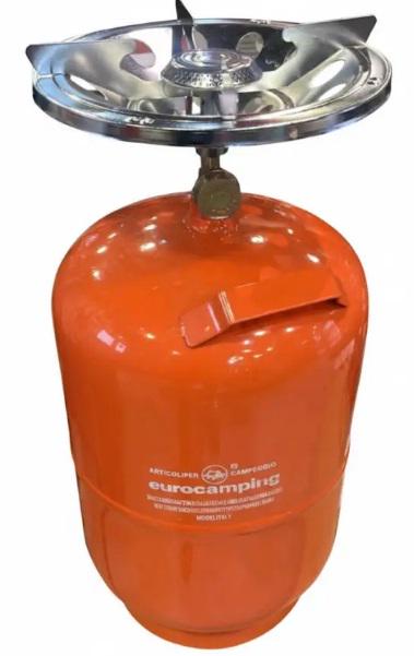 Балон газовий Eurocamping комплект із посиленим пальником 12 л (2104618949)