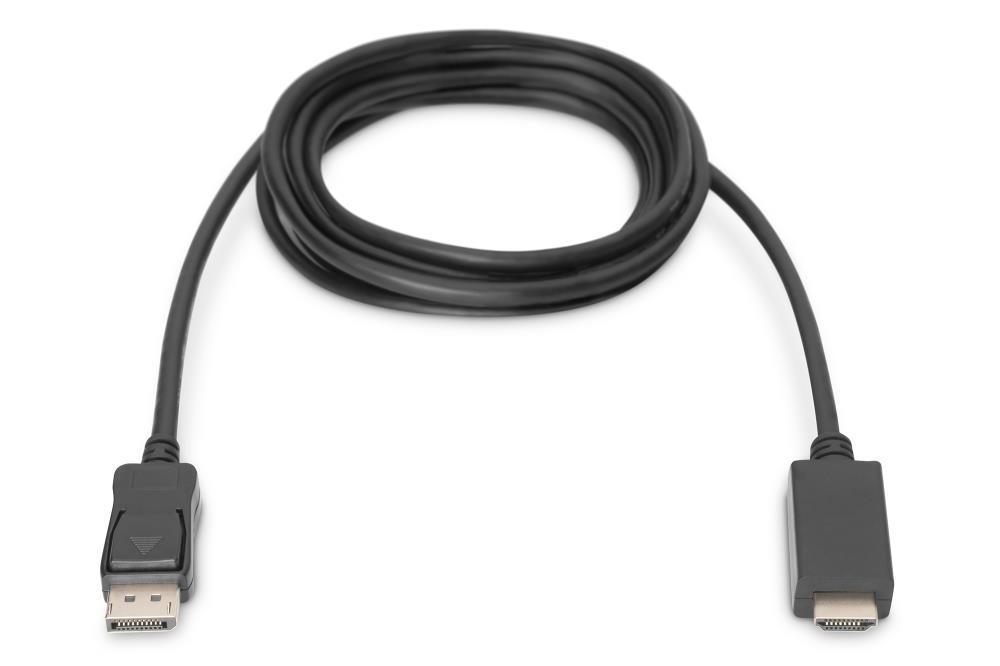 Кабель Assmann DP-HDMI 2M AK-340303-020-S Black - фото 5 Кабель Assmann DP-HDMI 2M AK-340303-020-S Black - фото 5