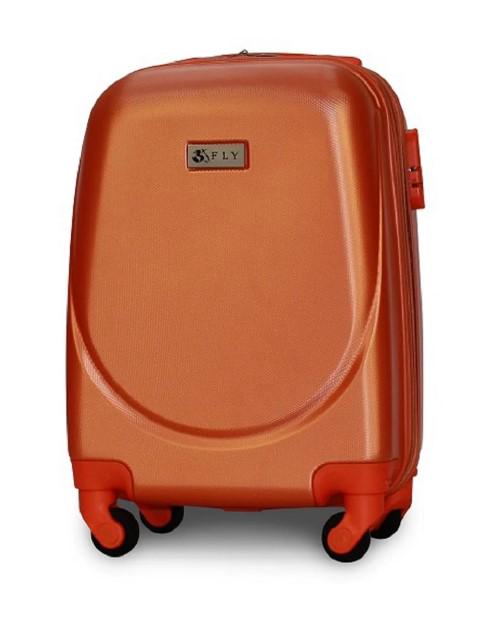 Чемодан пластиковый Fly 310 XS мини ручная кладь на 4 колесах Оранжевый (CEKRBFL310XM4ORA) - фото 1