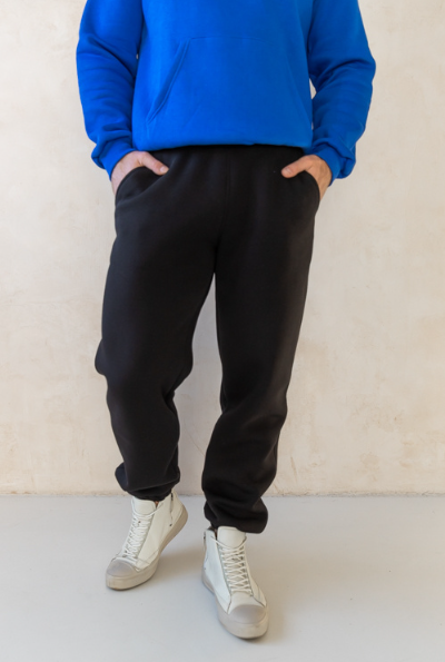 Джоггеры мужские утепленные GBI Стандарт L/XL Черный (13376)