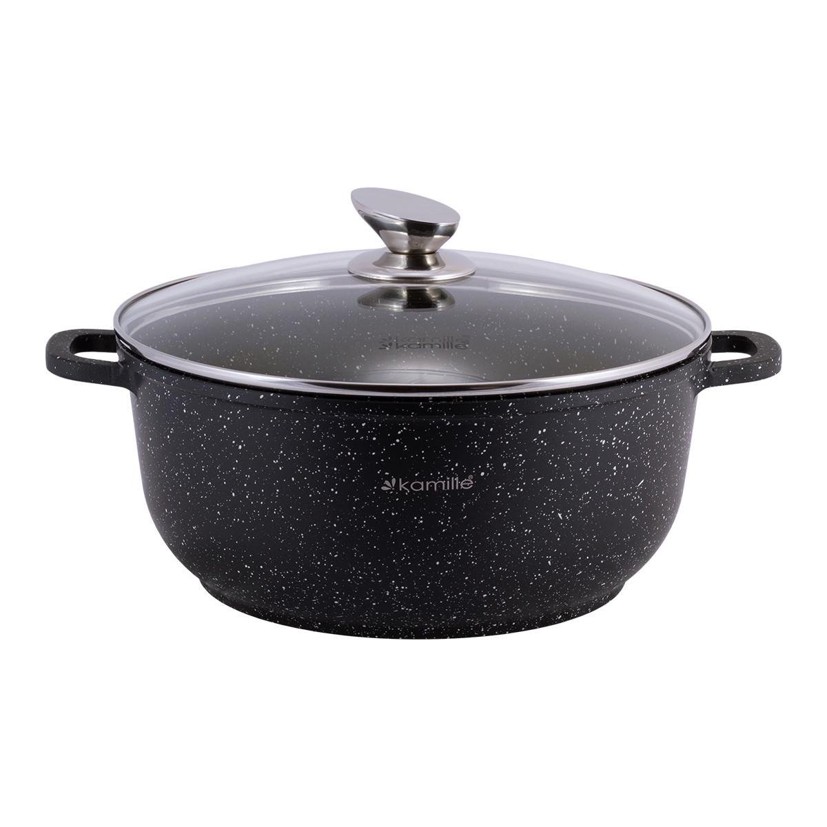 Набор кастрюль Kamille KM-4430 из литого алюминия 7 предметов для индукции и газа 2,3 л/4,5 л/6,5 л - фото 5 Набор кастрюль Kamille KM-4430 из литого алюминия 7 предметов для индукции и газа 2,3 л/4,5 л/6,5 л - фото 5