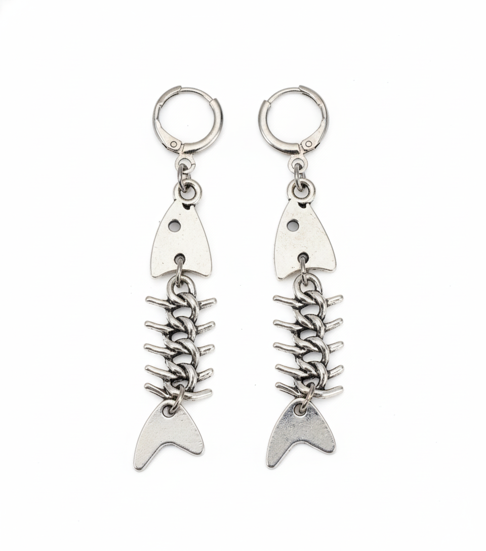 Серьги-подвески Морское эхо 6 см (2818239709)