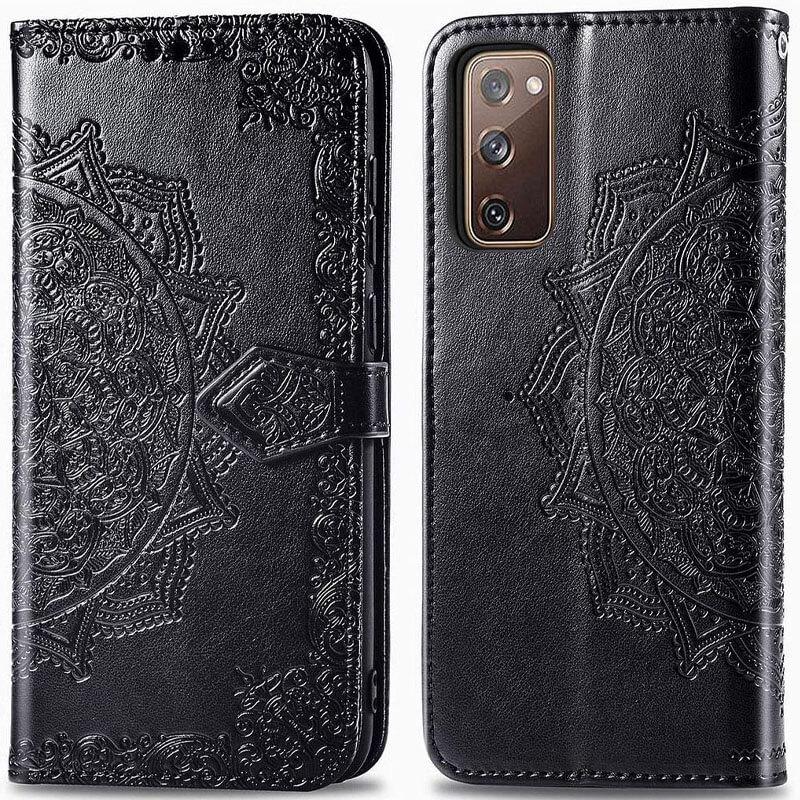 Шкіряний чохол (книжка) Art Case з візитниці для Samsung Galaxy S20 FE Чорний