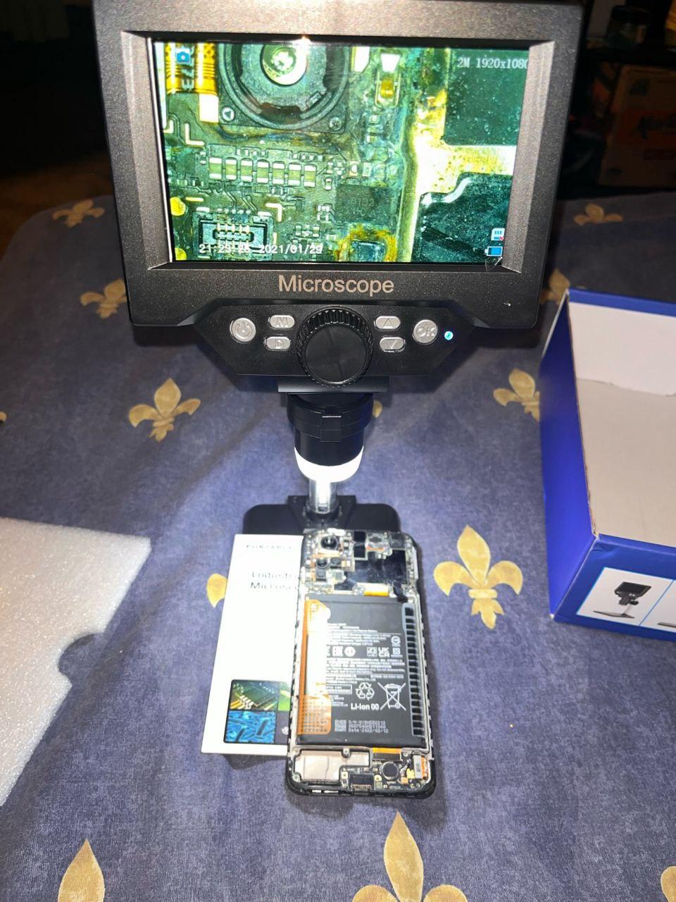 Мікроскоп цифровий з дисплеєм і акумулятором з підсвіткою 10 Мп 5,5" (1-1000Х) - фото 7 Мікроскоп цифровий з дисплеєм і акумулятором з підсвіткою 10 Мп 5,5" (1-1000Х) - фото 7