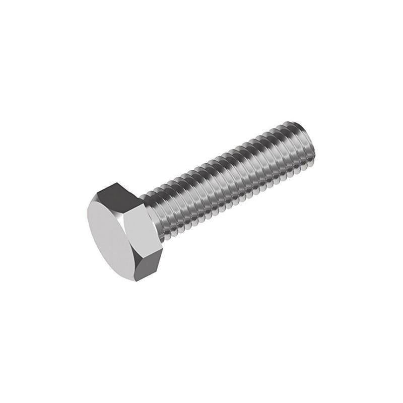 Болт із шестигранною головкою Metalvis DIN933 М10х25 повне різьблення нержавіюча сталь під ключ 17 мм 50 шт. (N5M60000N5M6X02500)