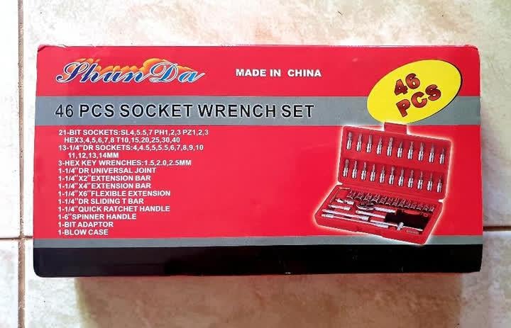 Комплект инструментов PCS SOCKET WRENCH SET для ремонта в пластиковом кейсе 46 дет. (28337653) - фото 3 Комплект инструментов PCS SOCKET WRENCH SET для ремонта в пластиковом кейсе 46 дет. (28337653) - фото 3