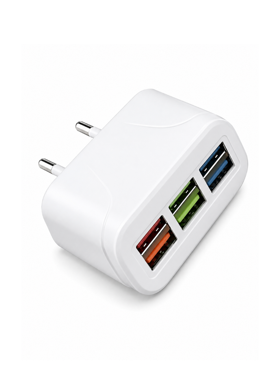 Зарядний пристрій на 6 USB портів 3.1А універсальний швидкої зарядки Білий (5825201569)
