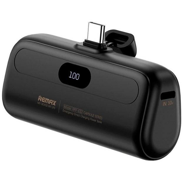 Повербанк Remax RPP-632 5000 Type-C Plug Emergency Black (26771840)