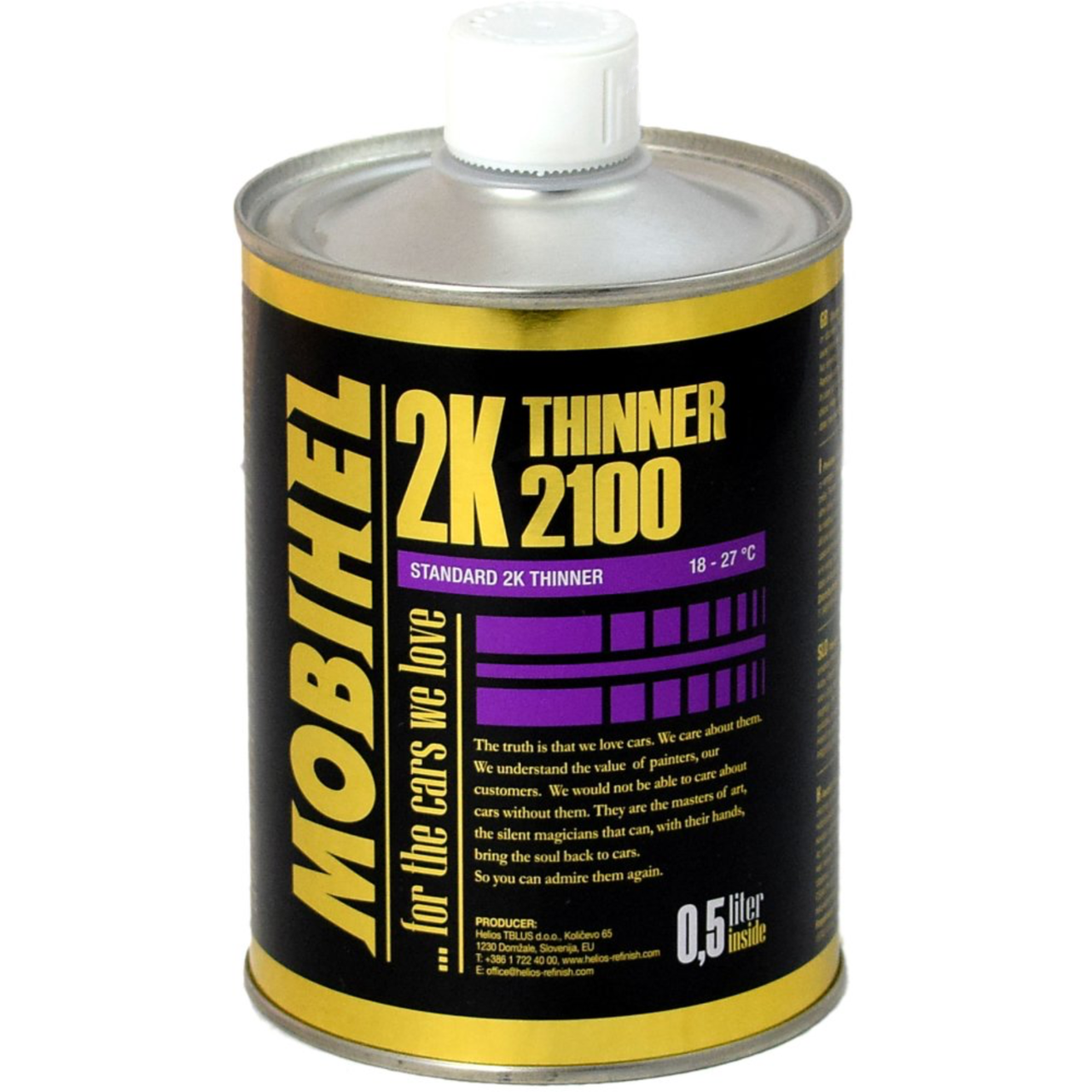 Разбавитель акриловый для 2K материалов Mobihel 2100 500 мл