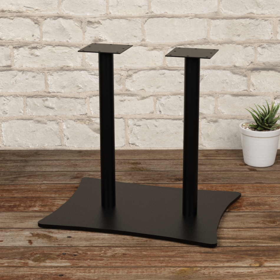 Подстолья металлические Ольга дабл Арекс 700x400x725 мм Черный (19419227)