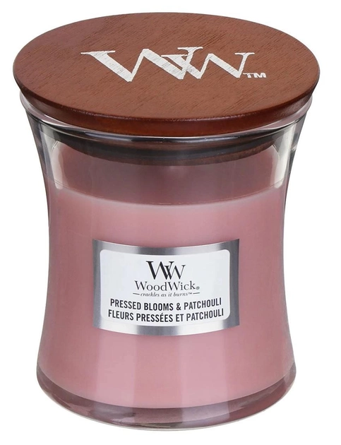 Свеча ароматическая Woodwick Mini Pressed Blooms&Patchouli с ароматом цветов 85 г (1667936666)