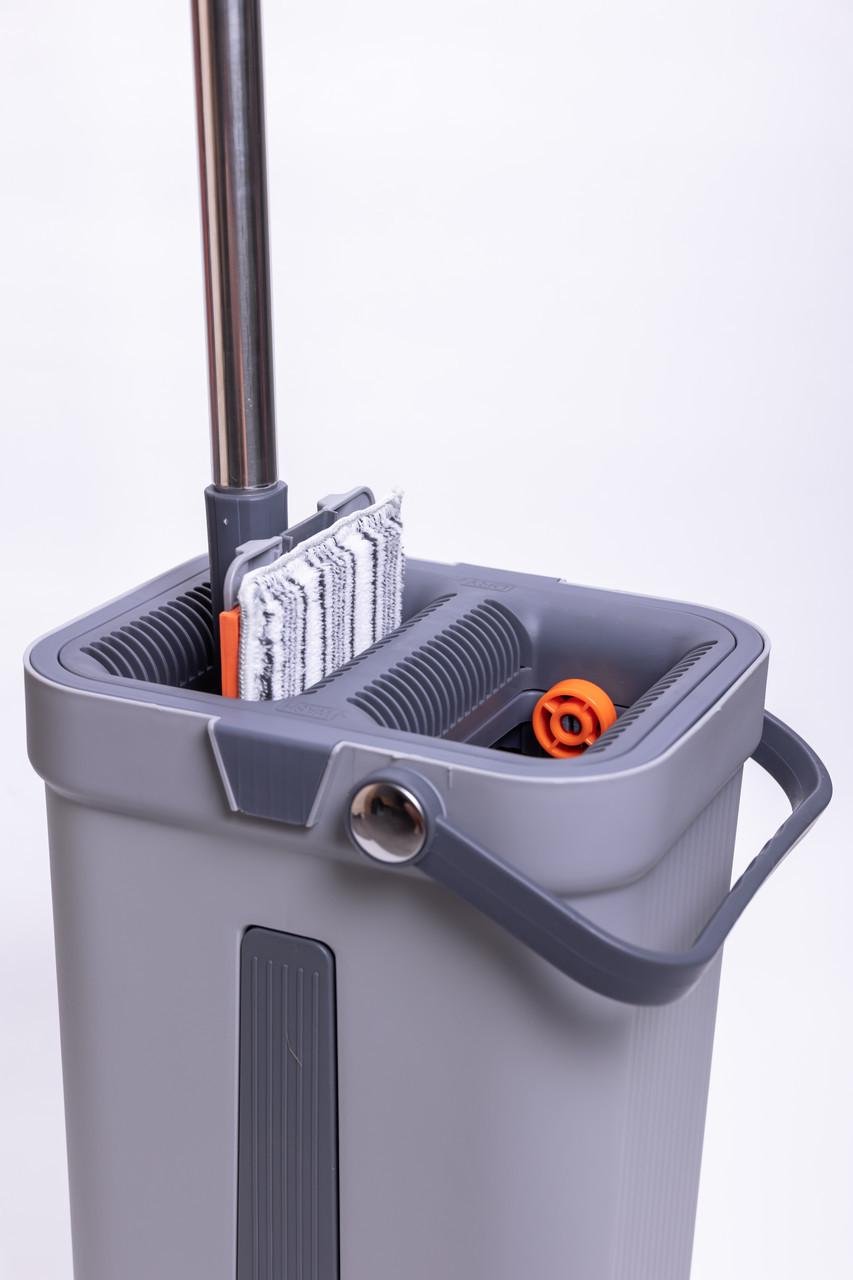 Швабра телескопическая с плоской насадкой/ведро с двумя секциями - фото 9 Швабра телескопическая с плоской насадкой/ведро с двумя секциями - фото 9
