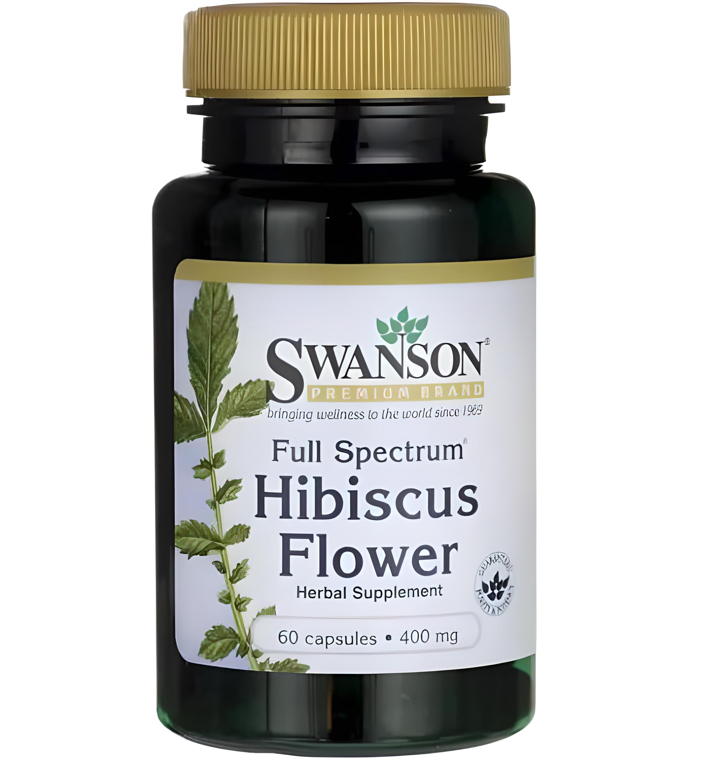 Гібіскус Swanson Hibiscus Flower 400 мг 60 Caps