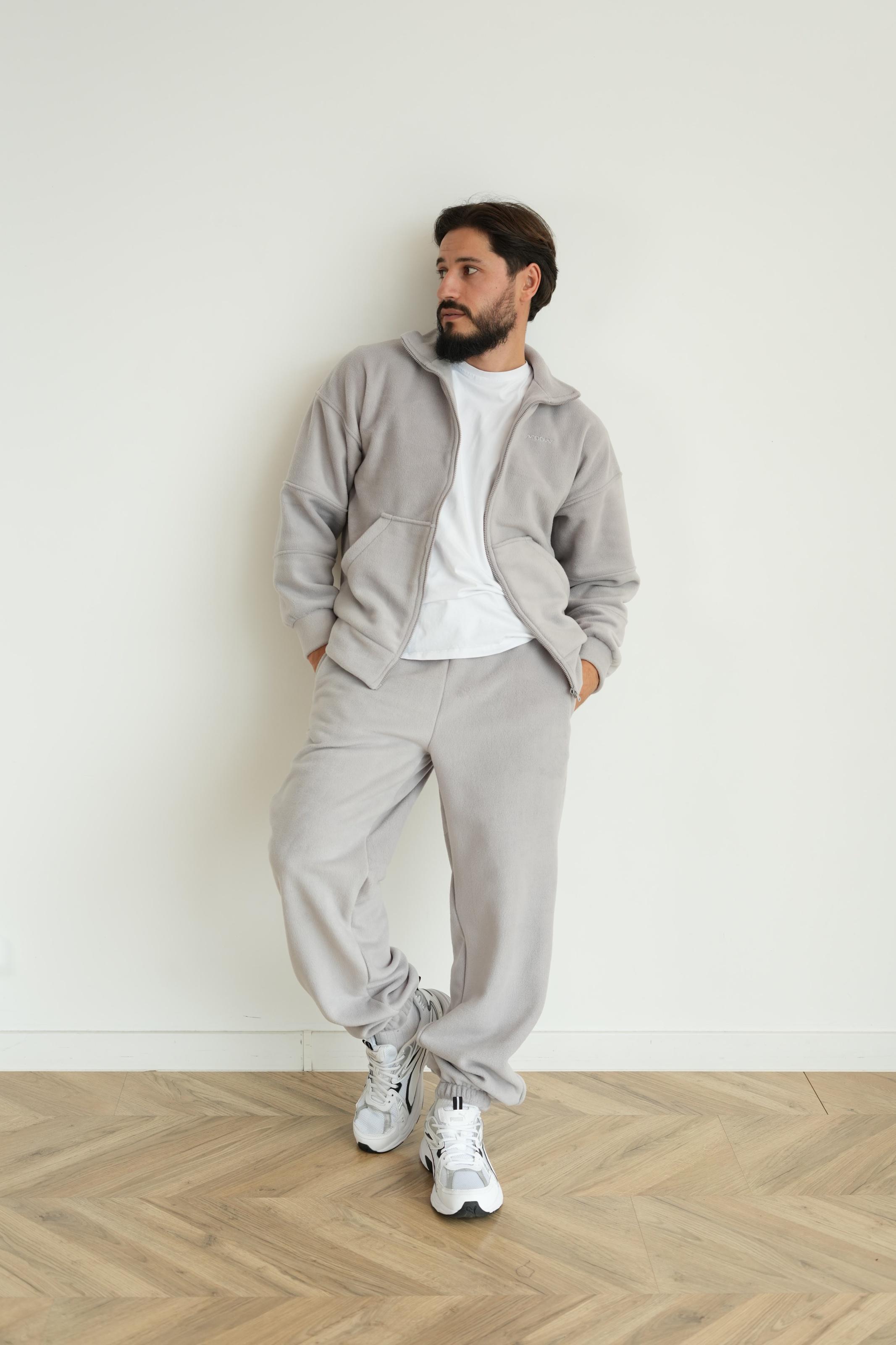 Костюм мужской флисовый CASUAL L/XL Светло-серый (10304LXLm) - фото 2 Костюм мужской флисовый CASUAL L/XL Светло-серый (10304LXLm) - фото 2