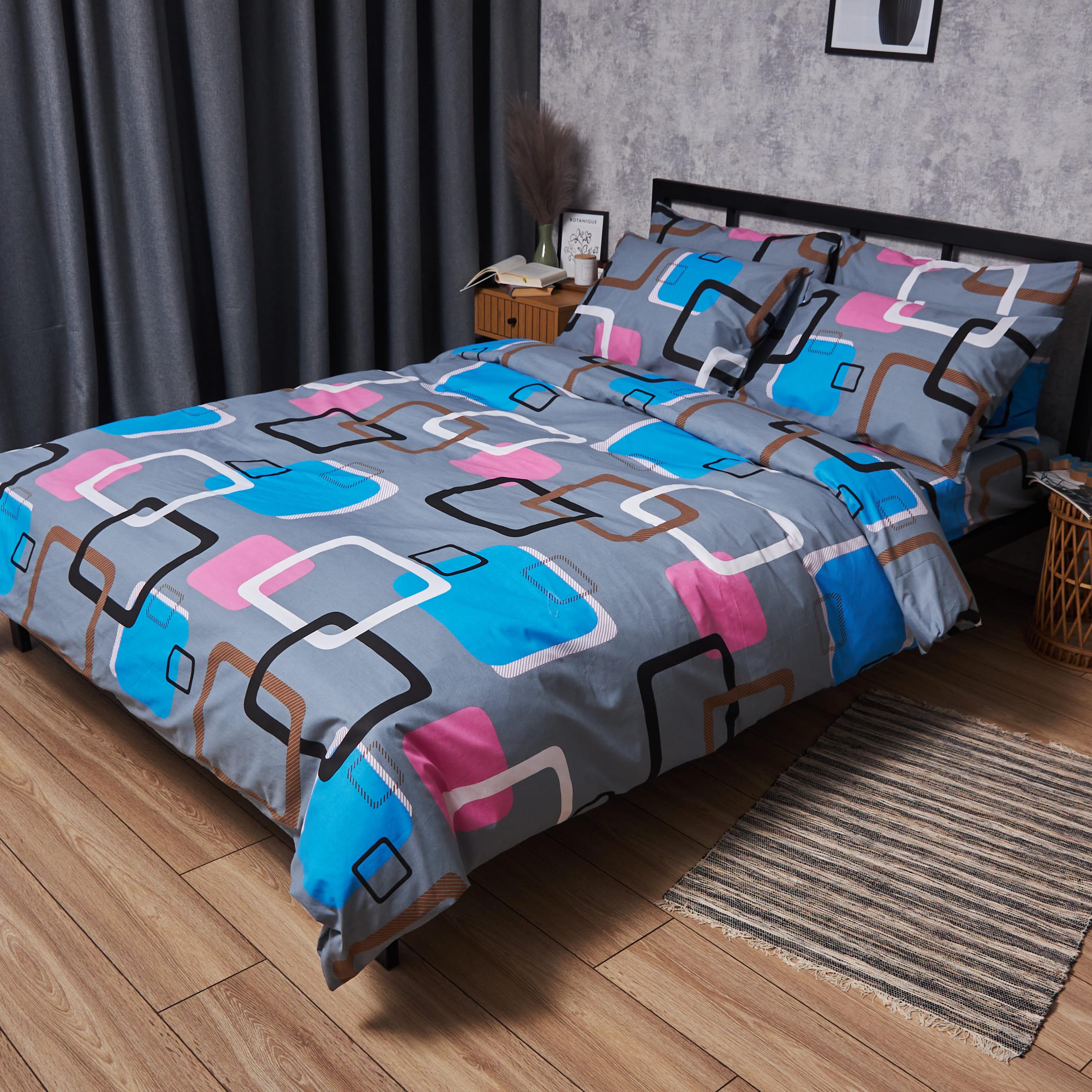 Комплект постельного белья Moon&Star Бязь Gold Люкс Retro Vibes наволочки 2 шт. семейный 160х220х2 см (MS-820006787)