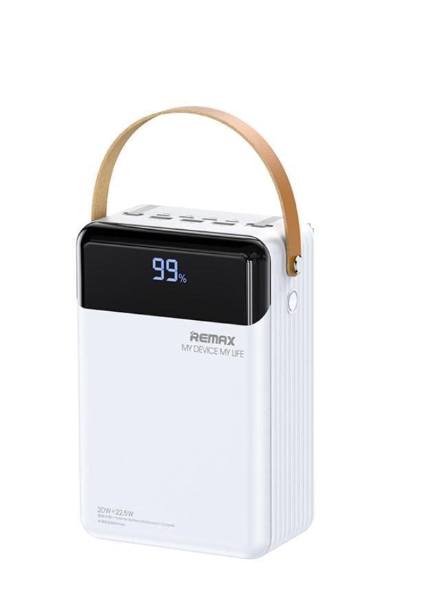 Зарядний пристрій автономний Remax RPP-566 Lesu II Series PD20W+QC22.5W Cabled Fast Charging 80000 mAh Білий (6954851220633)