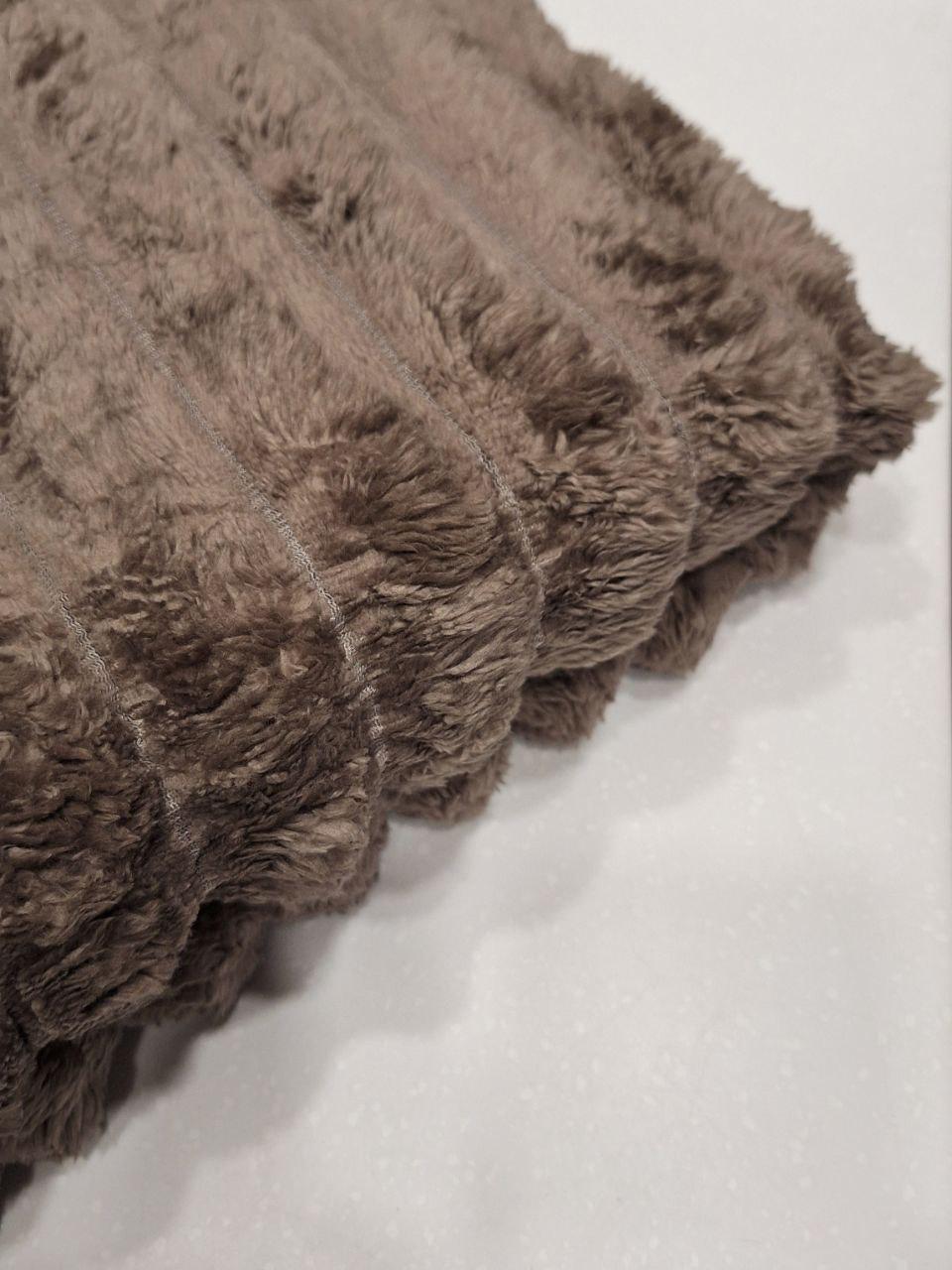 Плед флисовый Шарпей 150x200 см Коричневый (1708) - фото 3