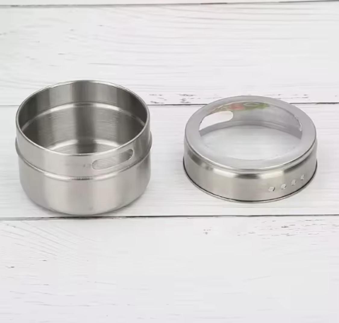 Набір ємностей для спецій з магнітами на підставці 6 шт. (40138) - фото 5